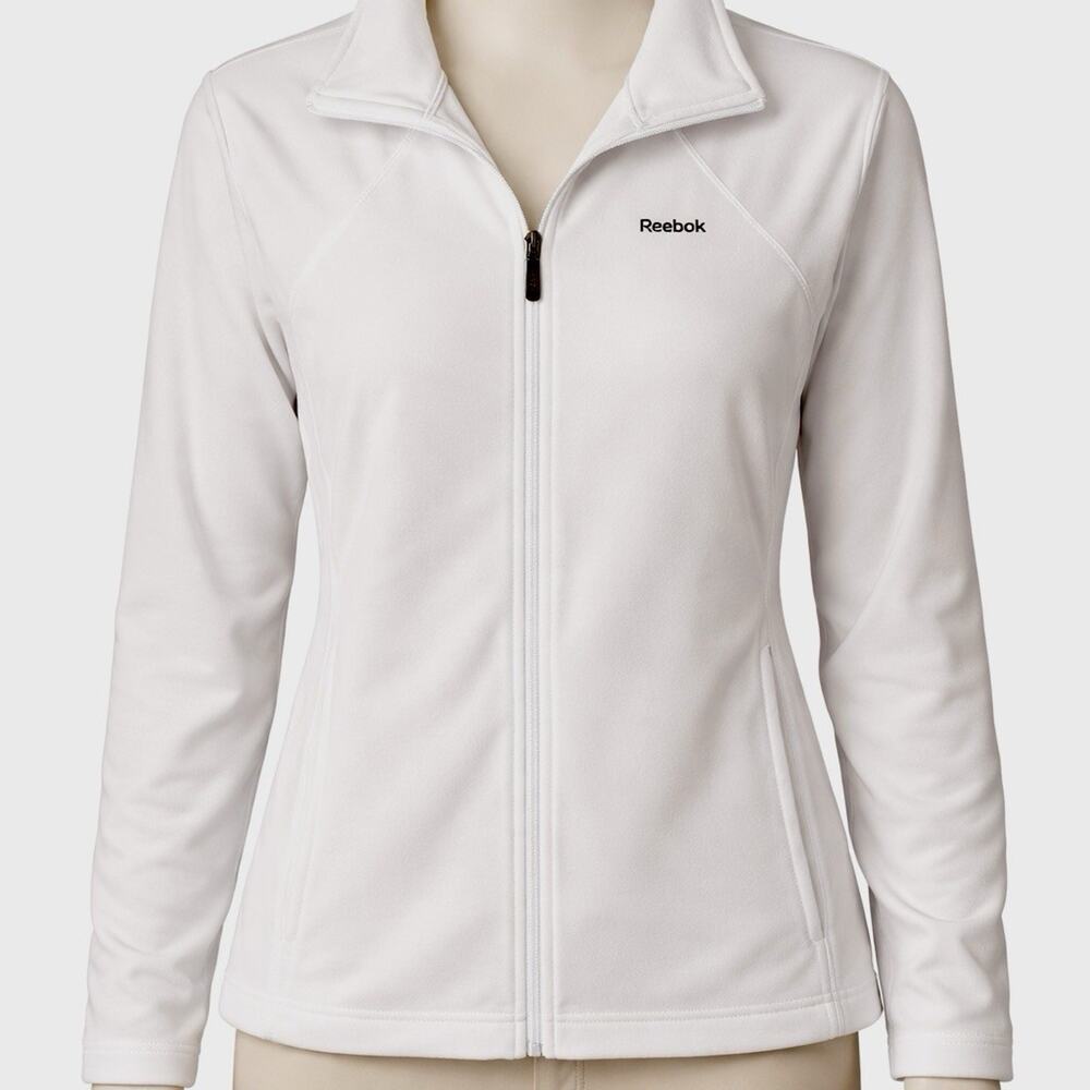 Women’s XL Jacket Cozy, Light Weight Reebok Ivory Full Zip